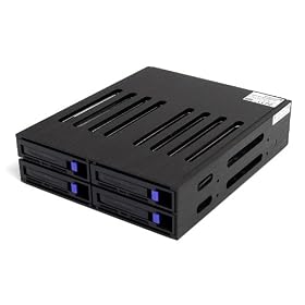 StarTech 4 Drive 2.5 inch Removable SAS SATA Mobile Rack Backplane