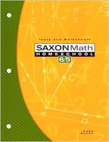 Amazon.com: Saxon Math Homeschool 6/5: Tests and Worksheets