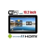 10" Tablet PC - Google Android 2.2 OS - 4GB HD - 512MB DDR2 - 3.1 Mega Pixel Camera - GPS - HDMI - USB - WiFi - MicroSD slot - RJ45