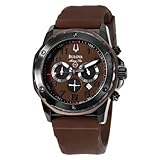 Bulova Men's 98B128 Marine Star Brown Dial Strap Watch