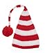 juDanzy red & white stripe Christmas elf hat for babies