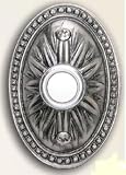 Door Chimes & Bells: Heath Zenith Classic Décor Wired Push Button, Pewter Plate #873PW