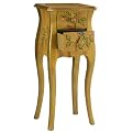 Hand-Painted Macaw Floral Side Table