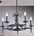 5 Light Heavy Forged Designer Iron Lighting