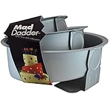 Fat Daddios Mad Dadder Round Topsy Turvy Cake Pan Set, 3 Piece
