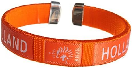 Fifa Worldcup Embroidery Soccer Fans Bracelets Wristbands with Logo of Netherlands National Football team