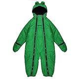 (レガッタ) Regatta ベビー・キッズ用 パッジー キルティング フードつきボディースーツ オールインワン ロンパース カバーオール 冬 (6-12ヶ月) (ハイランドグリーン)
