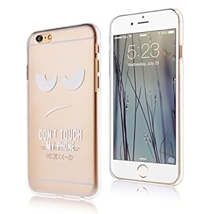 iPhone 6 Case, LUOLNH Henna don¡¯t touch my phone Hard Plastic Clear Case Silicone Skin Cover for Apple Iphone6 4.7 inch Screen by LUOLNH