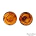 MURANO GLASS Made in Italy Stylish Stud Earrings Beautifully Crafted in 24K Two tone Murano Glass and 925 Sterling silver. Total item weight 5.0g