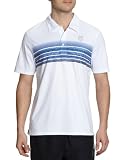 K-Swiss Gradient Stripe Polo, Polo tennis homme, Blanc/Bleu