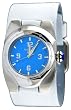 Nemesis #WHST015L Men's White Wide Leather Cuff Band Watch