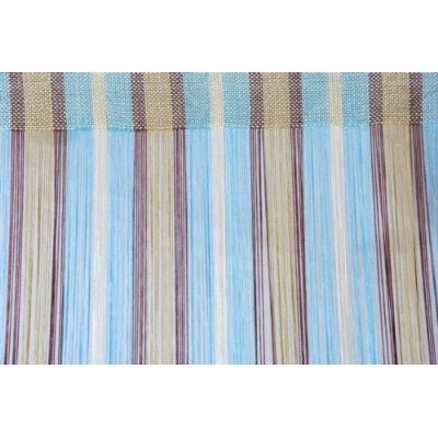 Karma Living Fringe Panel for Window or Door - Turquoise/Tan/Brown