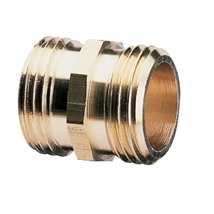 Nelson Industrial Brass Pipe and Hose Fitting for Female Hose to Female Hose, Double Male... by 