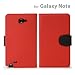 [docomo GALAXY Note SC-05D専用]istory プレミアムケース (レッド×ブラック)