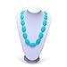 Silicone Teething Necklace For Mom- BPA Free and FDA Approved - Organic Natural Baby Teether Necklace & Chew Necklace / Toy - Anti Flammatory, Drooling & Teething Pain Reduce Properties.