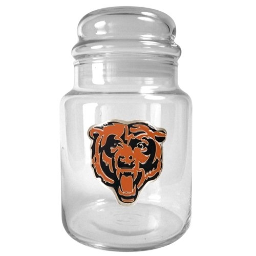 Sports NFL BEARS 31oz Glass Candy Jar - Primary Logo/Clear Glass