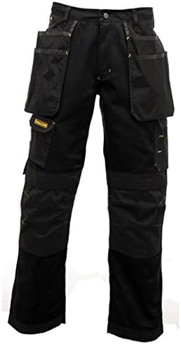 Regatta Hardwear Mens Workline Trousers Black/Black 36/L