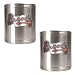 Atlanta Braves MLB 2pc Stainless Steel Can Holder Set- Primary Logo by Great American Products