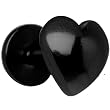 16 Gauge Black Heart Titanium Labret Monroe Tragus