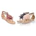 New Summer Fashion Flower Beaded Women's T Strap Sweet Flats Sandals Shoes