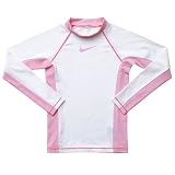 NIKE（ナイキ） 【キッズ・ジュニア】ナイキ KIDS L／Sラッシュガード　ホワイト×ピンク