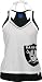 Oakland Raiders Women's White/Black Double Time Tank Top