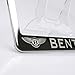 One Polish Mirror Stainless Steel License Plate Frame Holder Front Or Rear Bracket Laser Engrave Bentley with Logo Steel Screw Cap