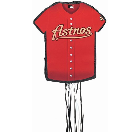 Houston Astros Baseball - Shirt Shaped Pull-String Pinata