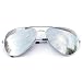 New (Unisex Mens Ladies) Silver/Mirror Aviator Sunglasses