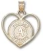 Oakland Athletics Round Logo Heart Stainless Steel Charm/Pendant