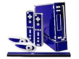 Nintendo Wii Skin - NEW - COBALT BLUE system skins faceplate decal mod
