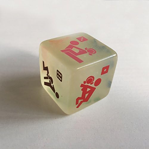 OMMI ® 6 Sides Sex Position Dice Adult Toys Couple Game Glow in the Dark set of 2