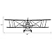 Vinyl Airplane Wall Decal Biplane Wall Sticker Airplane Wall Art Decor Nursery Wall Grahpic Wall Mural Boy Room Wall Decoration Dark Brown
