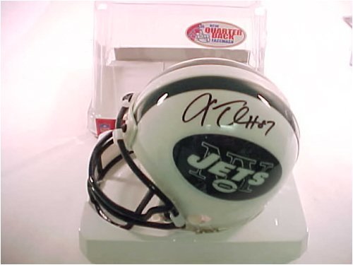 Laverneus Coles Autographed New York Jets Mini Helmet with Display Case
