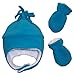 N'Ice Caps Girls Soft Sherpa Lined Micro Fleece Pilot Hat and Mitten Set