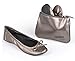 Sidekicks Womens Foldable Ballet Flats
