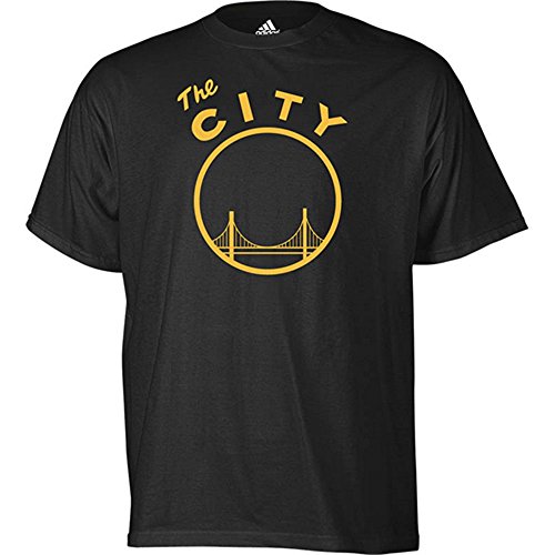Golden State Warriors Vintage The City Logo Adidas Black T Shirt