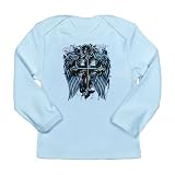 Artsmith, Inc. Long Sleeve Infant T-Shirt Cross Angel Wings