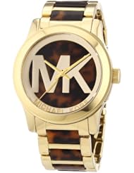 Michael Kors MK5788 Ladies Tortoise and Gold Runway Watch