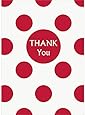 Red Polka Dot Thank You Notes, 8ct