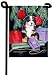 Bernese Mountain Dog Under Christmas Tree Garden Flag