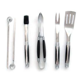 ABC Products Perfect Flame ~ 6-Pc. BBQ Gourmet Grill Tool Set (Stainless Steel) by 