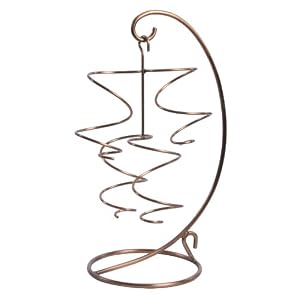 Oenophilia Table Tendril 4-Bottle Copper Wine Rack by