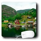 mp_189089_1 Danita Delimont - Michele Molinari - Landacape - Norway, AAkrafjorden, few houses at the end of the Akra fjord. - Mouse Pads