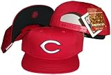 Cincinnati Reds Red Snapback Adjustable Plastic Snap Back Hat / Cap