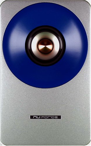 NuForce S-1 Speaker (1 pair, silver/blue) for Icon Systems