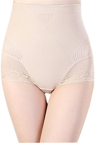 Vwhite Womens Sexy High Waist Lace Belly Abdomen Slim Shapewear Corset Underwear Beige M-L