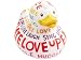 Bud Rubber Luxury Duck Bath Tub Toy, Positive Poem