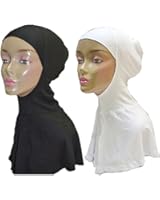 Hayaa Long Ninja Underscarf Hijab with Back Slit Pack of 2