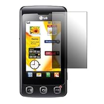 LG KP500 Cookie Black Silicon Skin Case with Screen Protector